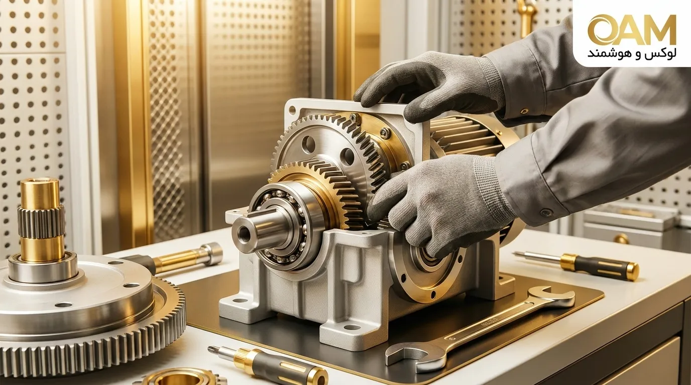 نقش و اهمیت گیربکس در عملکرد سیستم موتور آسانسور