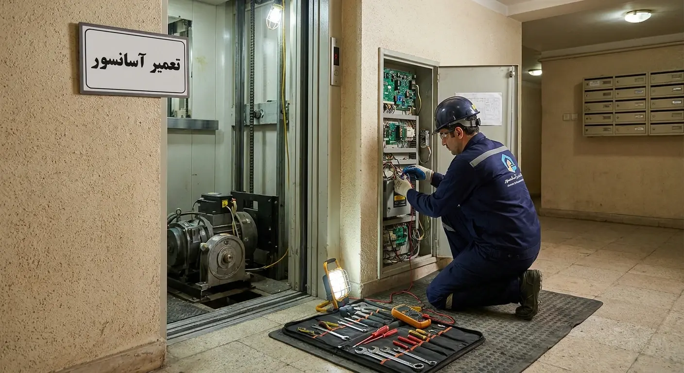 تعمیر آسانسور باربر، تجاری و مسکونی در یافتآباد و بازار مبل